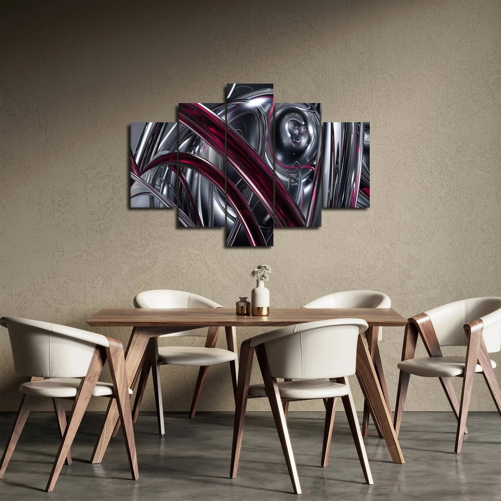 Tabloul cu abstracție gri (150x105 cm)
