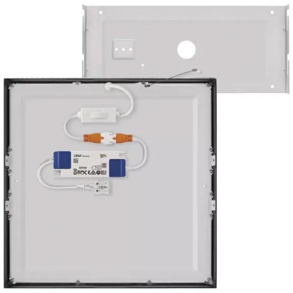 Plafonieră LED/28,5W/230V 3000/3500/4000K 30x30 cm negru