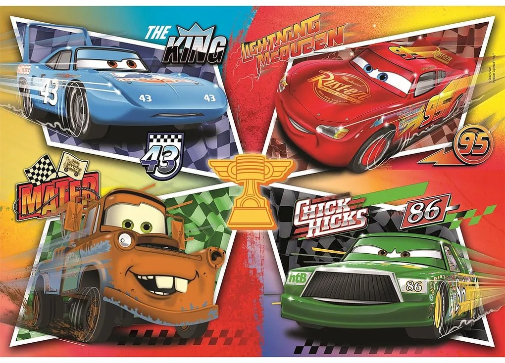 Disney Mașini Puzzle maxi de 60 de piese Clementoni