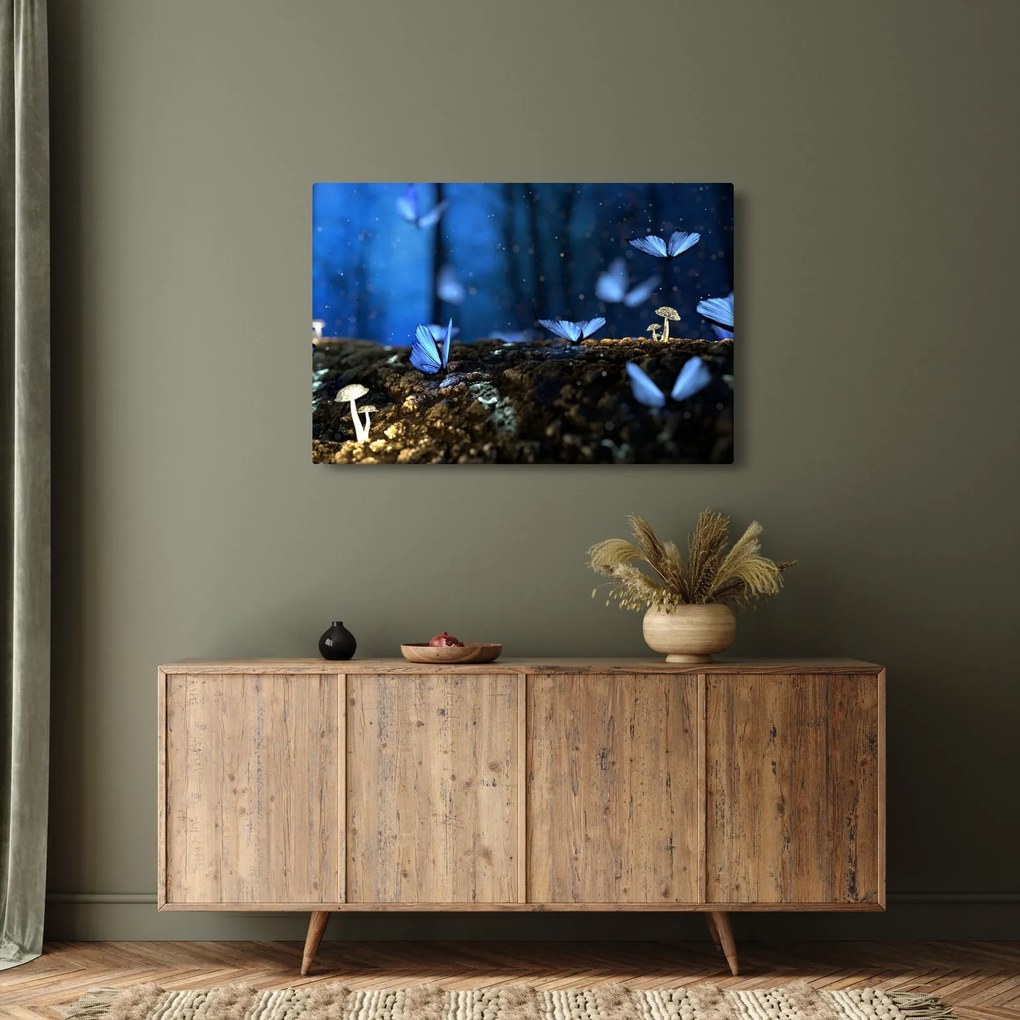 Tablou cu fluturi alabstre (90x60 cm)