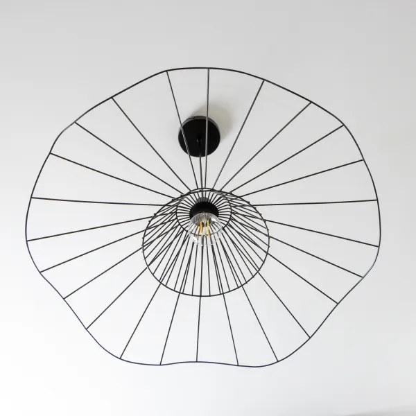 Brilagi - Lustră LED suspendată pe cablu CERIA WIRE 1xE27/40W/230V Ø 80 cm, neagră