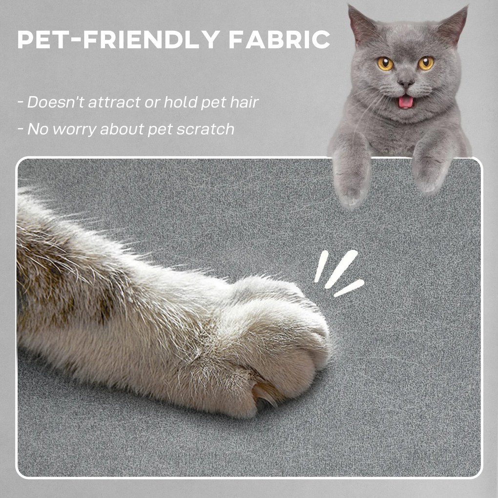 HOMCOM Fotoliu Relaxant Electric de Masaj și Încălzire cu Suport pentru Picioare, Silențios, Reclinabil 150° în Catifea Prietenoasă cu Animalele cu Funcție de Memorare, 2 Telecomenzi pentru Sufragerie, Gri | Aosom Romania