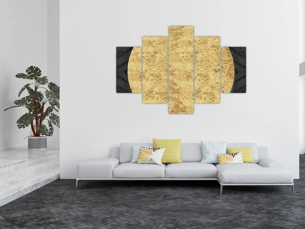 Tablou - Structura de aur N⁰2 (150x105 cm)