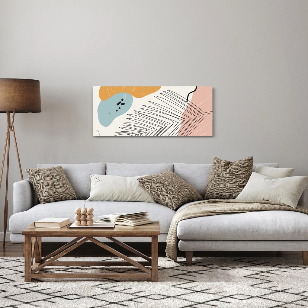 Tablou - Ilustrație de frunze (120x50 cm)