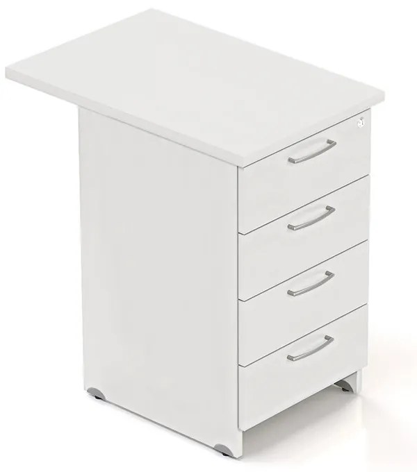 Container Visio 70 x 47 cm - 4 sertare, alb