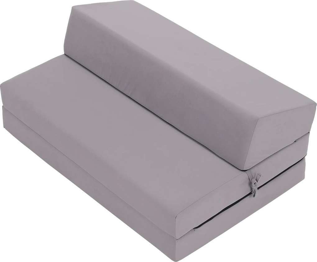 Saltea/scaun pliabil, 2 in 1, gri deschis, VEDIS