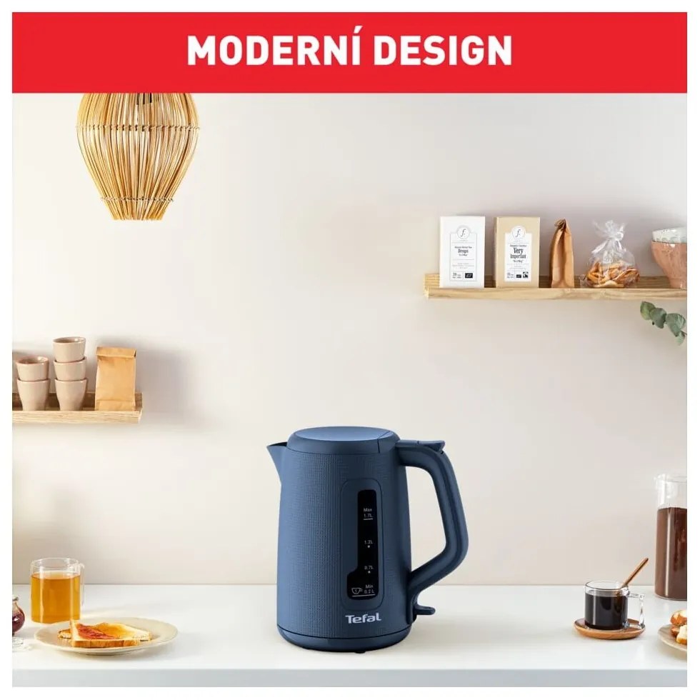 Ceainic electric albastru închis din plastic 1,7 l KO2M0410 – Tefal