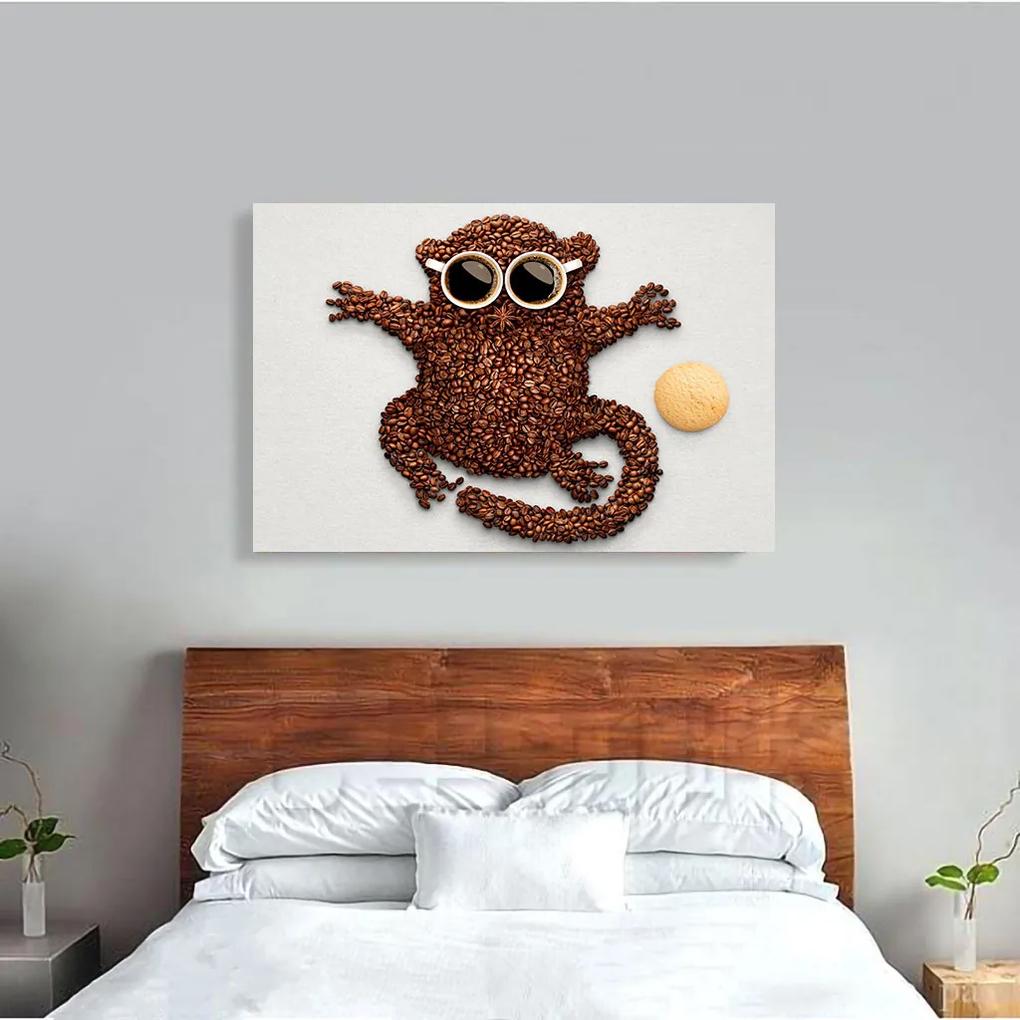 Tablou Canvas - Coffee Monkey 60 x 95 cm