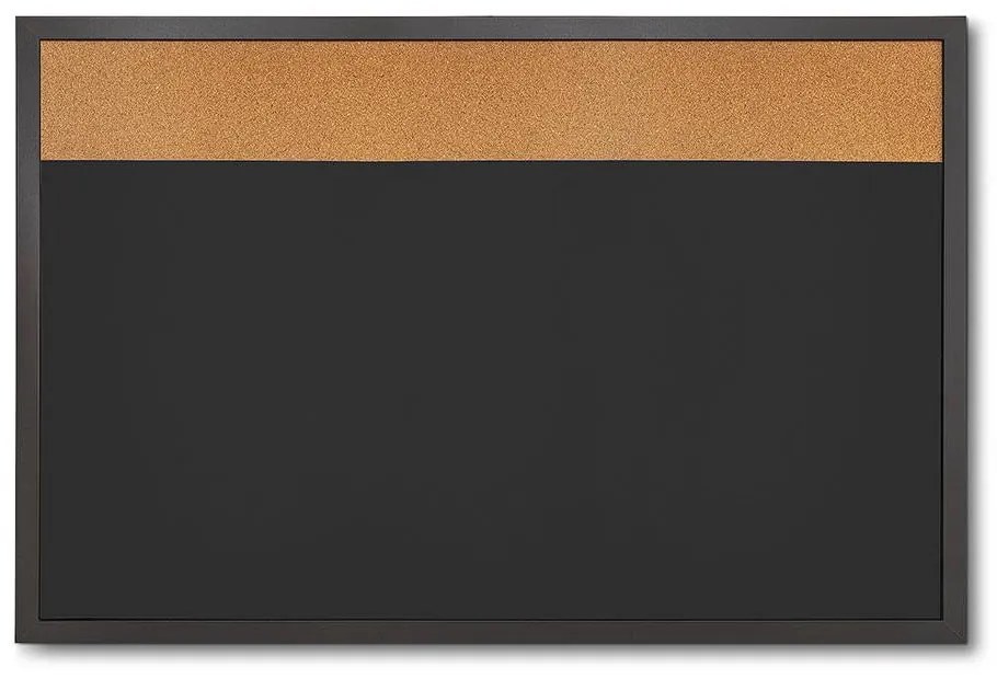 Tablă Combi Board / plută 60 × 90 cm, neagră