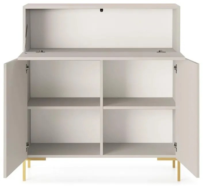 Dulap Lamellito L2 (gri bej + auriu). 1099063