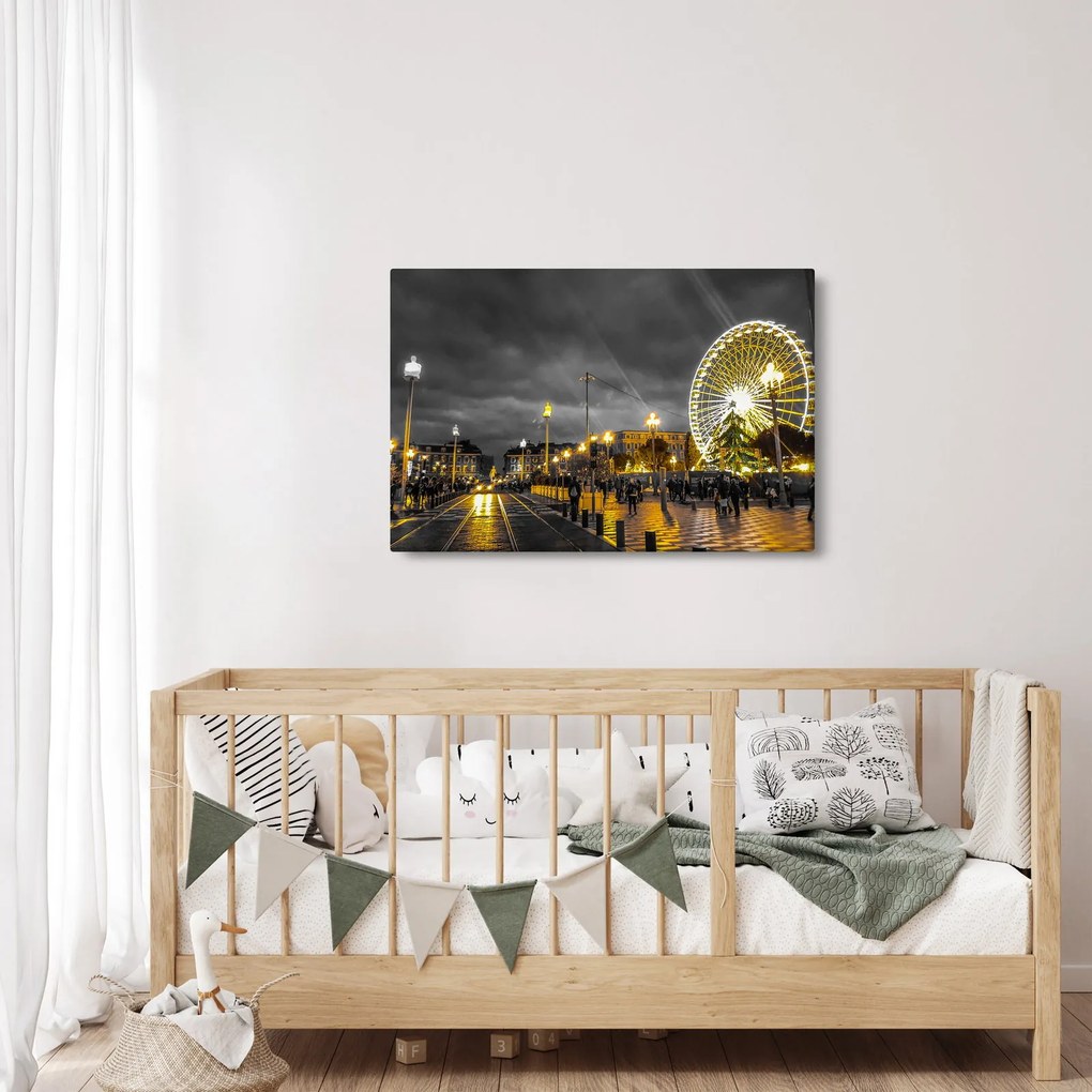 Tablou carusel în amurg (90x60 cm)