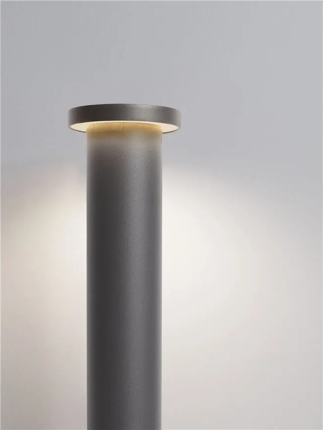 Stalp de exterior LED 3000K, IP65 BAST H-45cm gri inchis