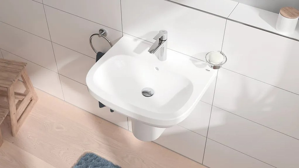 Baterie lavoar Grohe Start , 3/8'', marimea M, monocomanda, cartus ceramic, evacuare push to open, crom-24204002