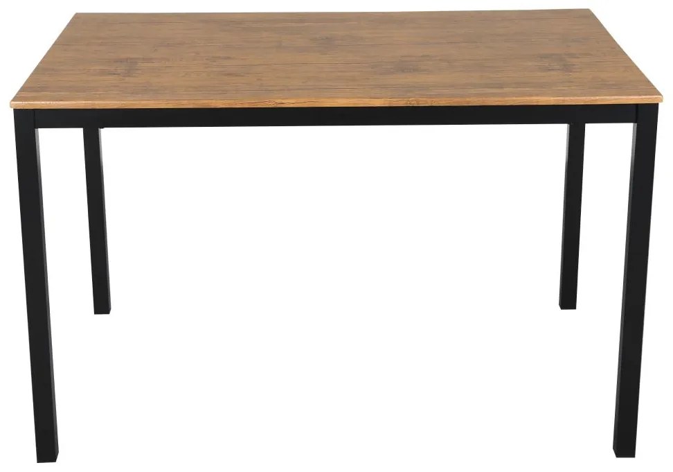 Set mobilier sufragerie Hungria (stejar închis + negru) (pentru 4 persoane). 1116359