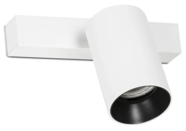 Aplica perete / tavan cu spot directionabil design modern STAN 1L alba