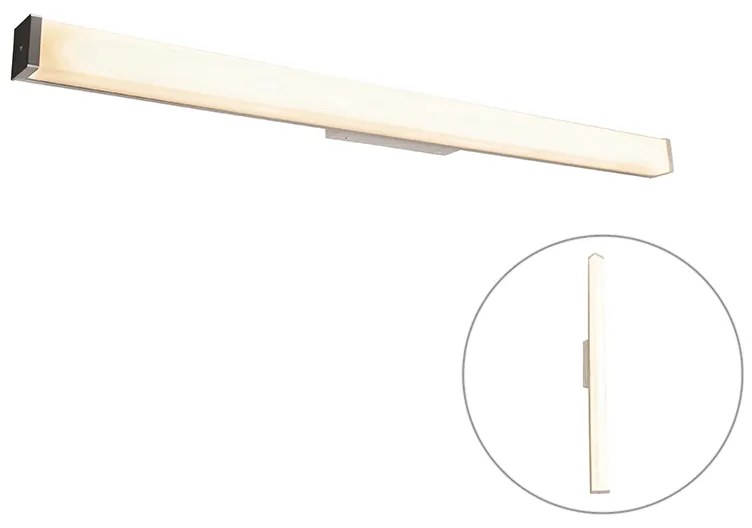 Lampa de perete moderna pentru baie din otel 92 cm IP44 - Cascada