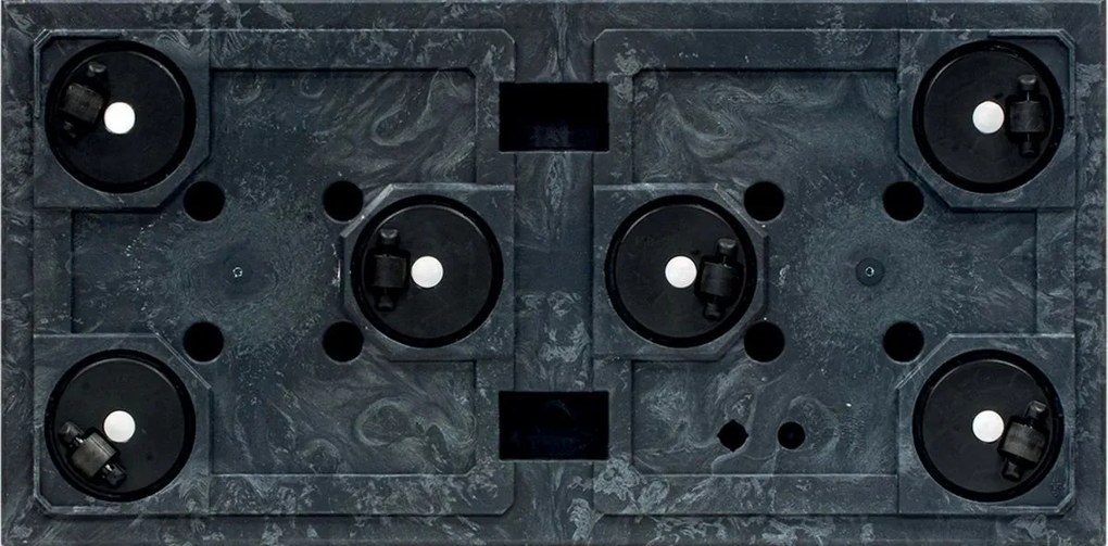 Ghiveci SIERRA CASE BETON EFFECT 57,7 cm , negru