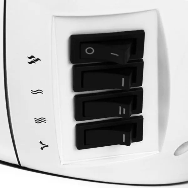 Deuba Ventilator de incalzire - semineu 1500 W - alb