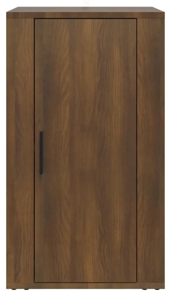 Servanta, stejar maro, 40x33x70 cm, lemn compozit 1, Stejar brun