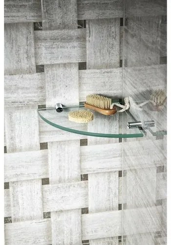 SAPHO XR008 Suporturi rotunde pentru rafturi dinsticlă X-Round 8 mm, argintiu