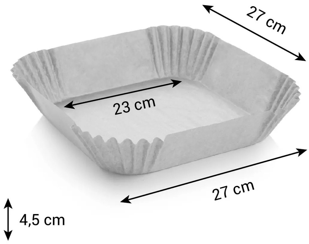 Forme Aer fryer Tescoma pătrat DELICIA 23 x 23cm, 50 buc, 23 x 23 cm