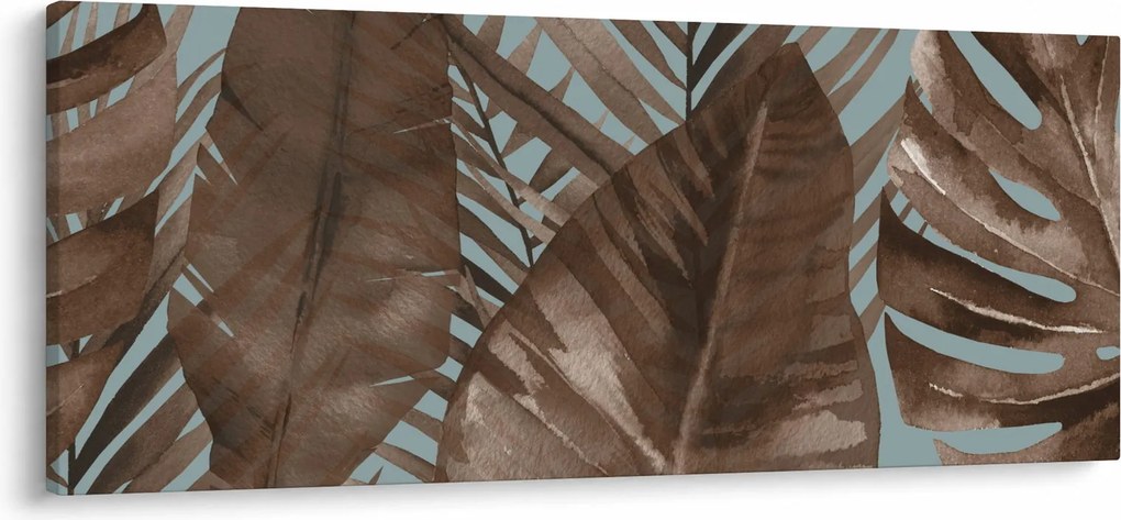 Tablou - Frunze de palmier acvarel (120x50 cm)