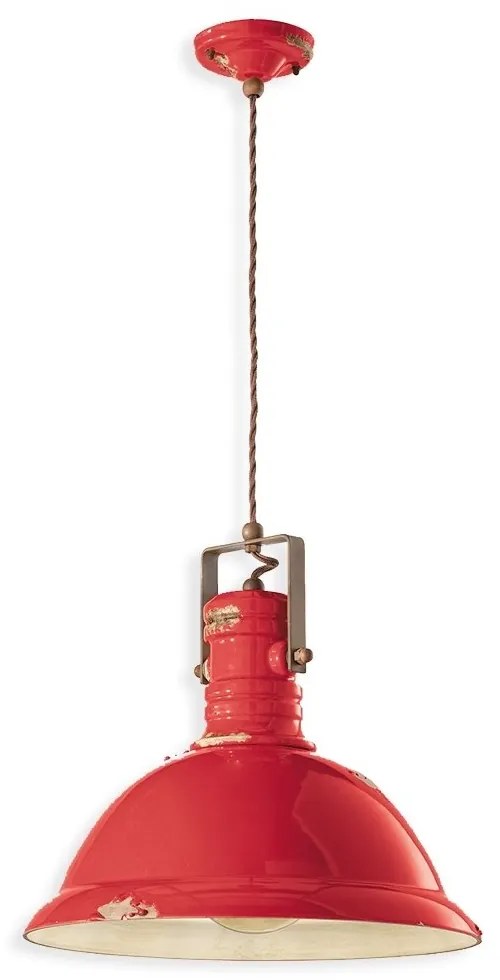 Lustra design retro realizata manual din ceramica INDUSTRIAL