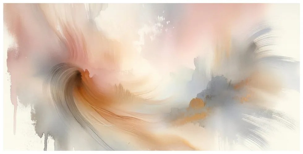 Tablou abstracție în culori pastelate
