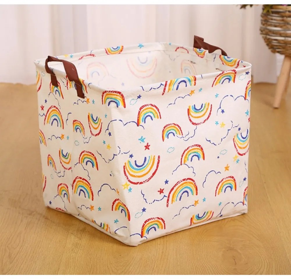 Cos pentru jucarii Culoare roz, RAINBOW