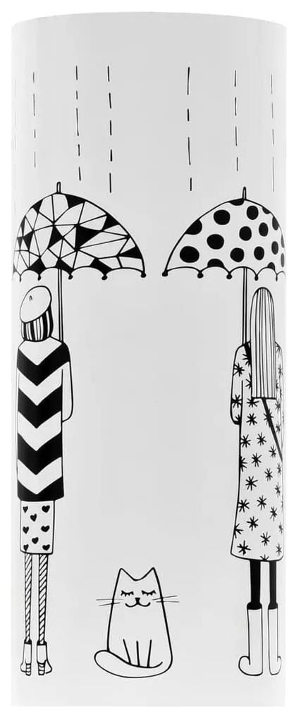 Suport pentru umbrele, model femei, otel, alb Alb, 1, Model 6, 1