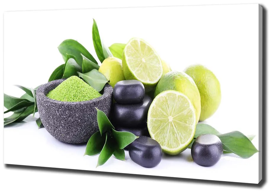 Tablou canvas Limes și pietre