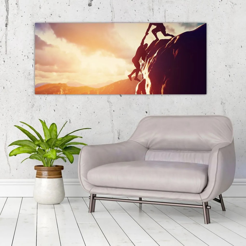 Tablou - Alpiniști (120x50 cm)