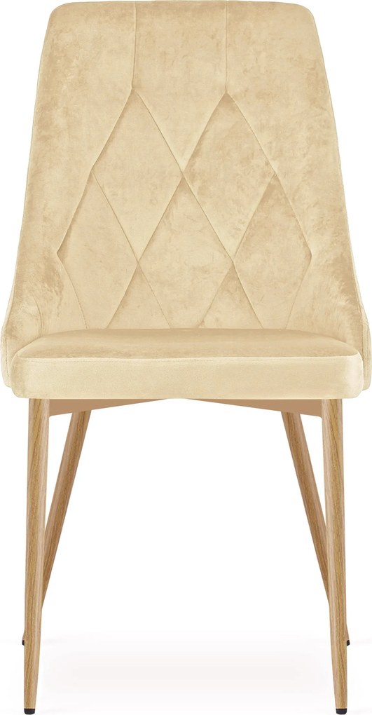 Scaun de dining IMOLA VELVET, bej