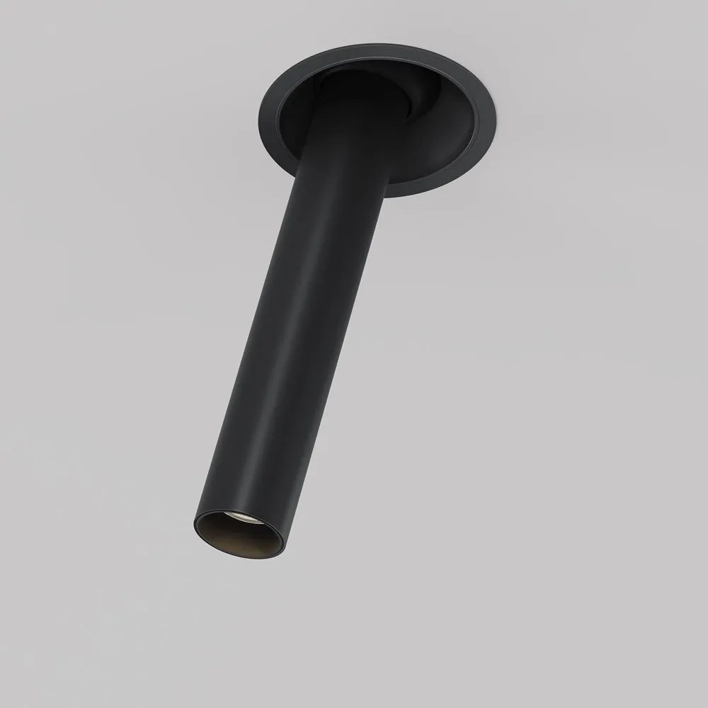 Spot LED incastrabil rotativ retractabil Focus T negru