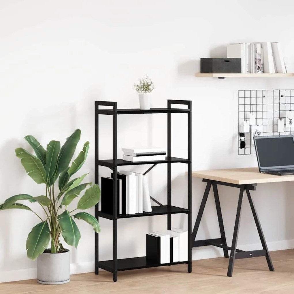vidaXL Bibliotecă Stejar negru 60 x 30 x 118 cm Lemn compozit