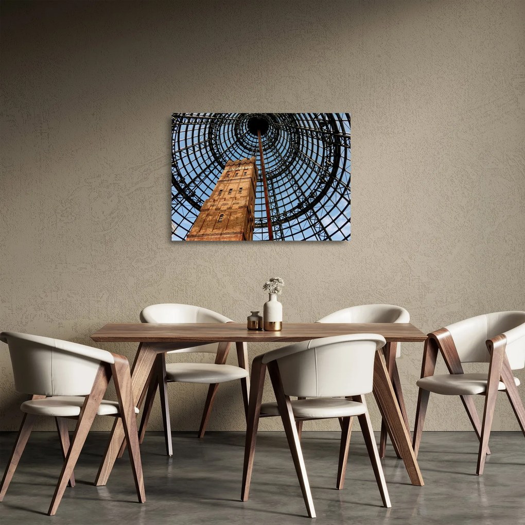 Tablou pe sticlă turnul din Melbourne (70x50 cm)