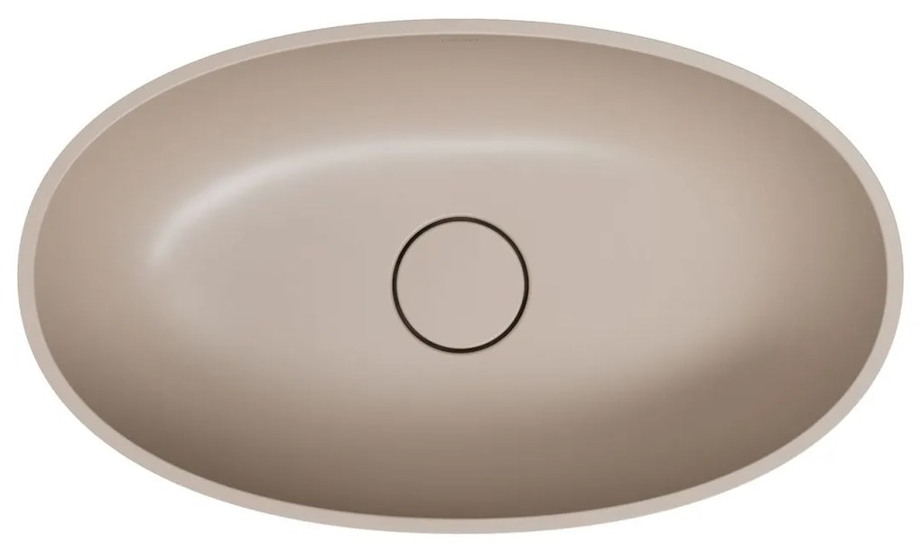 Omnires Shell M+ lavoar 50x32 cm ovale sub blat maro bej SHELL500UNDB