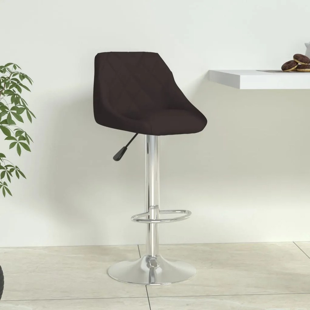 vidaXL Scaun de bar, negru, piele ecologică