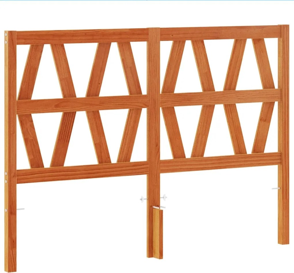 vidaXL Tăblie de pat, maro ceruit, 160 cm, lemn masiv de pin