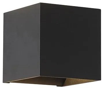 Aplica iluminat ambiental metal negru Newton Square