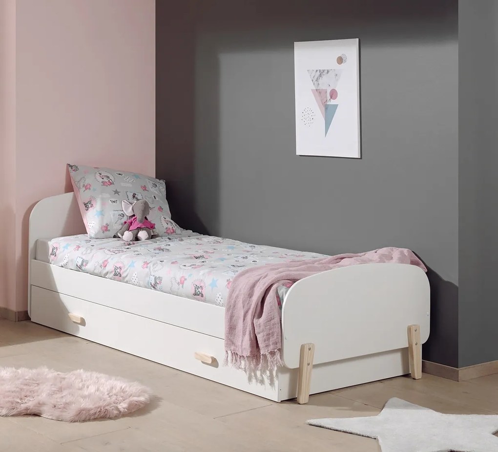 Set KIDDY format dintr-un Pat copii (90x200) și un sertar.
