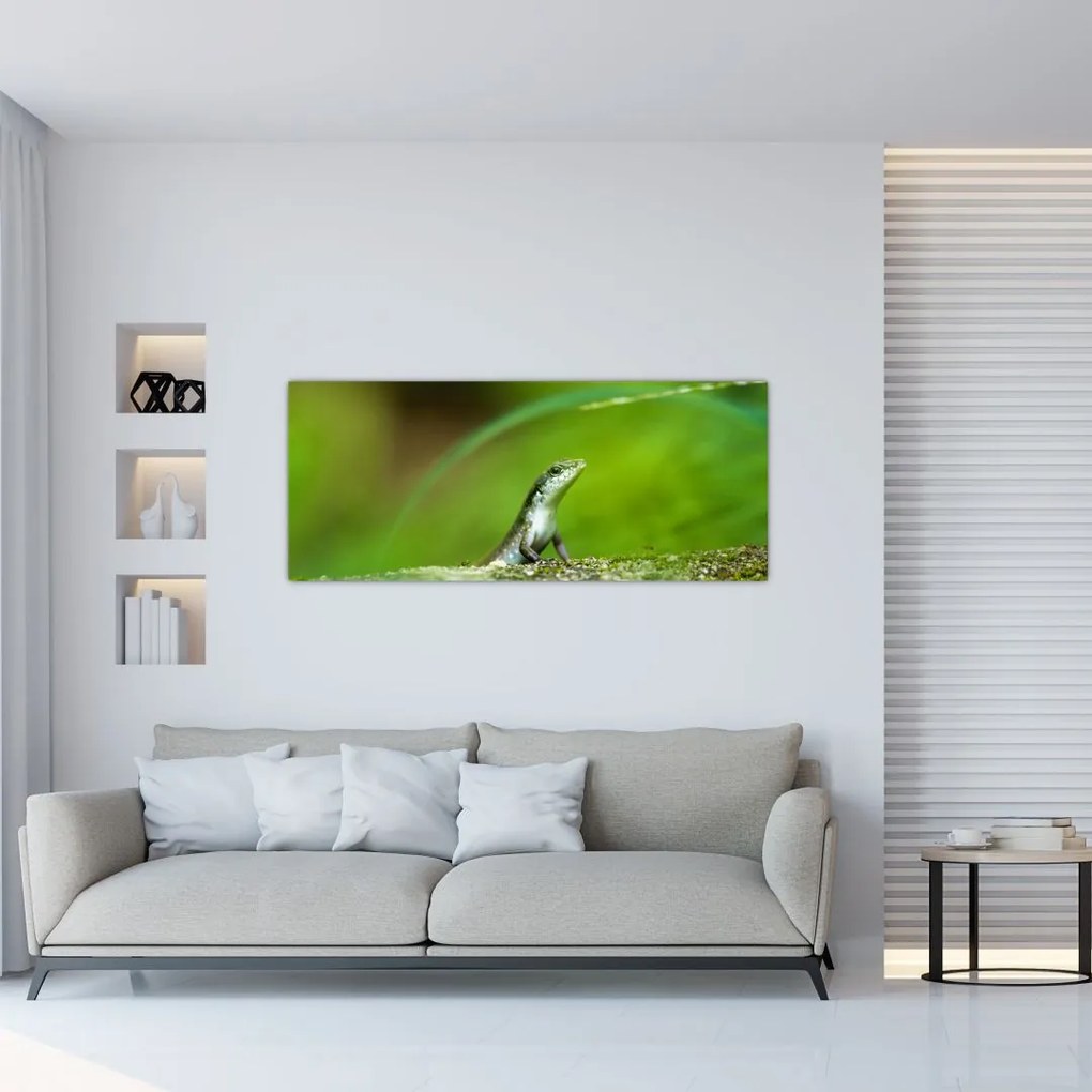 Tablou cu șopârlă (120x50 cm)
