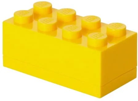 Cutie depozitare LEGO® Mini Box Yellow Lungo, galben