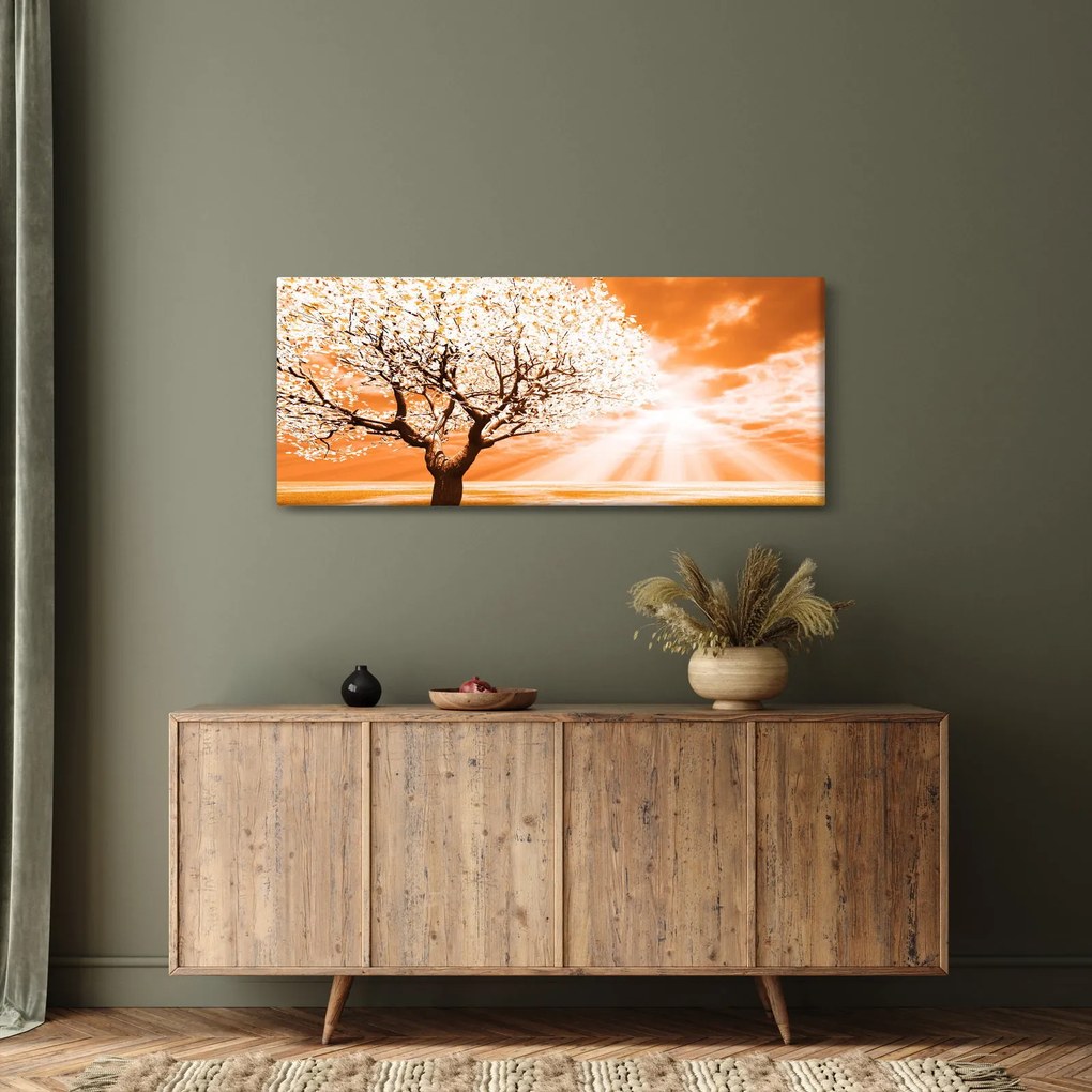 Tabloul cu pomul portocaliu (120x50 cm)