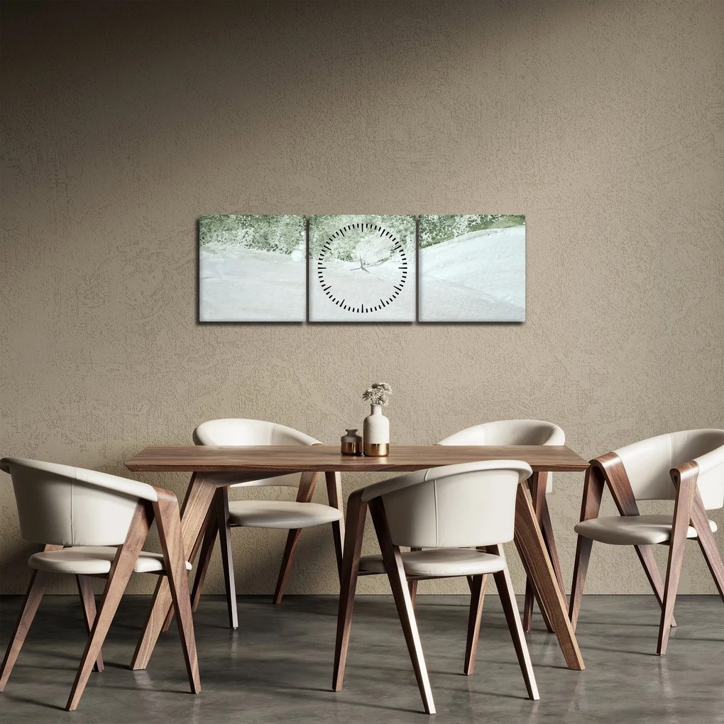 Abstract din pensule (cu ceas) (90x30 cm)