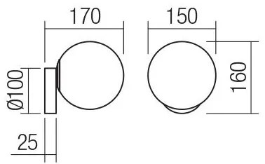Aplică Redo 01-2713 VOLLEY 1xE14/28W/230V auriu