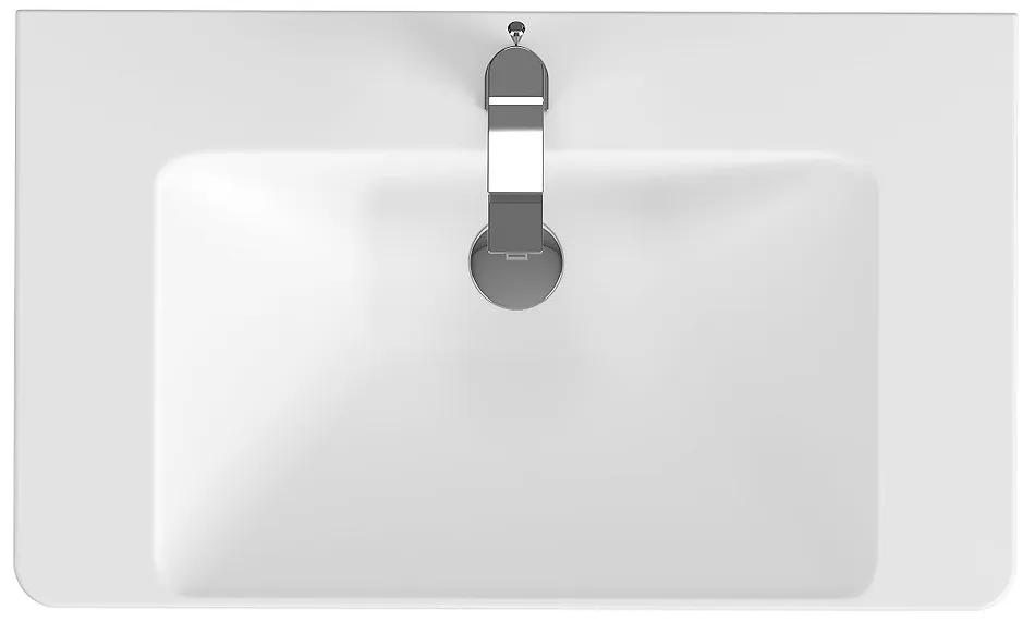 Lavoar suspendat alb 81 cm, dreptunghiular, Cersanit Mille 810x485 mm