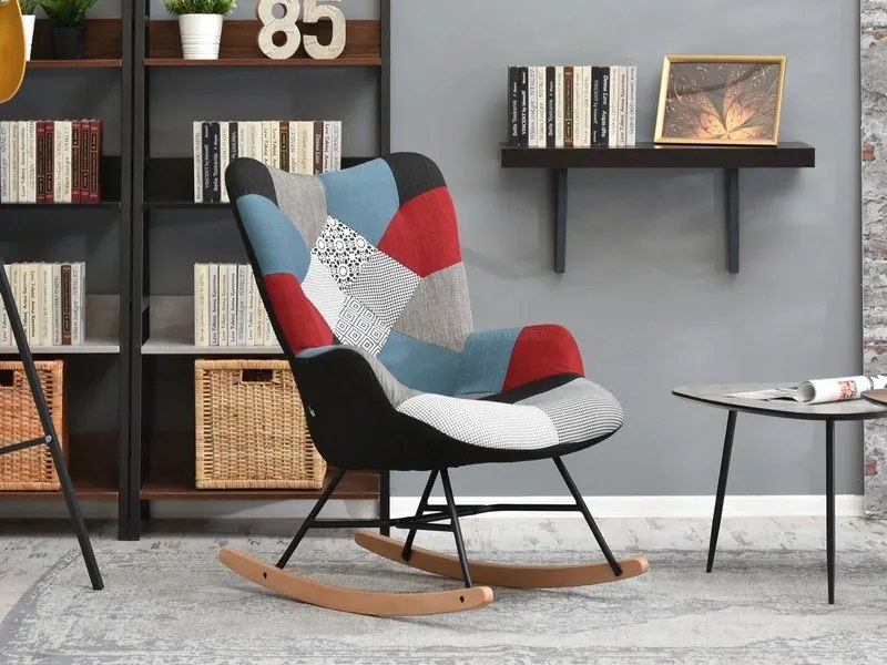 Fotoliu Sibyla (patchwork + fag negru). 1110387