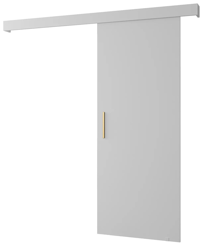 Uși culisante 90 cm Sharlene I (alb mat + alb + auriu). 1043578