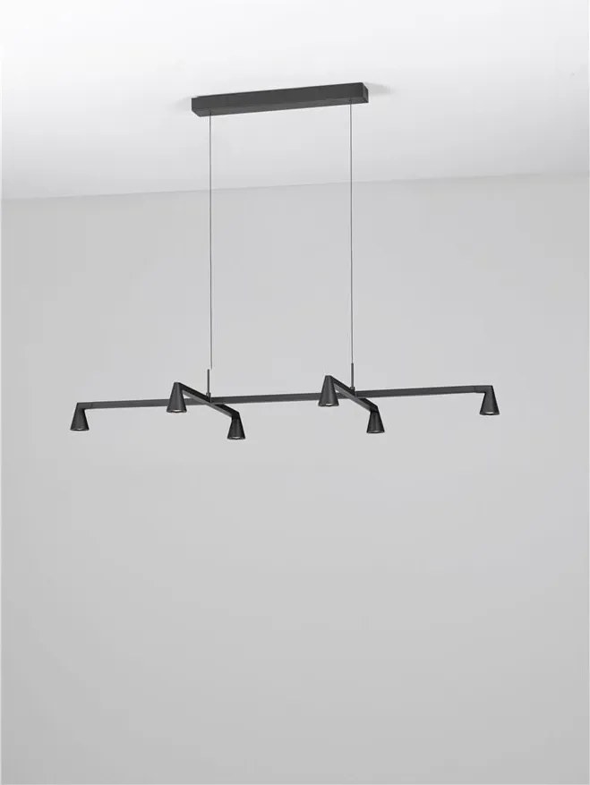 Lustra suspendata cu 6 spoturi LED RIVO